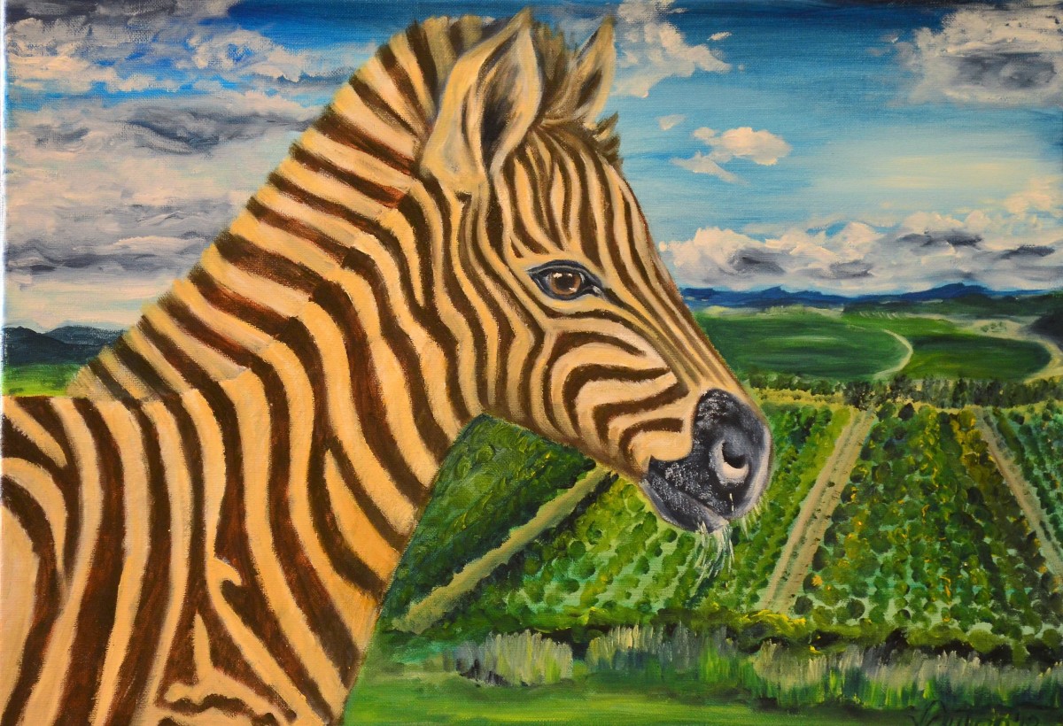 Zebra Filly by Karien Dutton 
