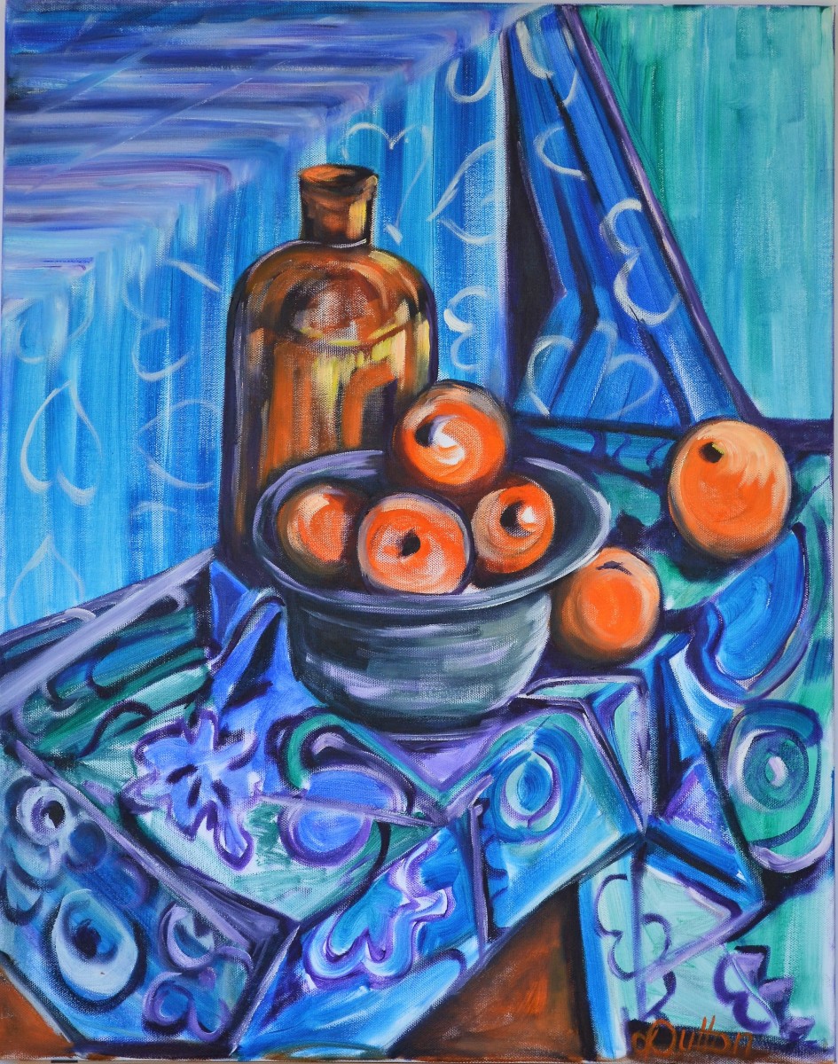Oranges and Blues by Karien Dutton 