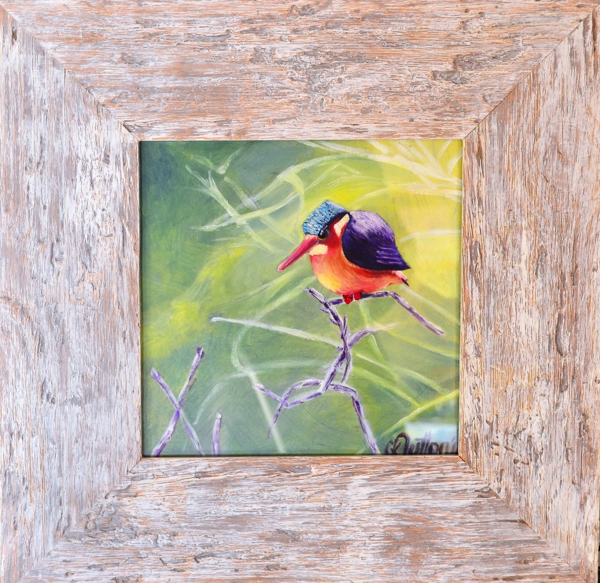 Malachite Kingfisher by Karien Dutton 