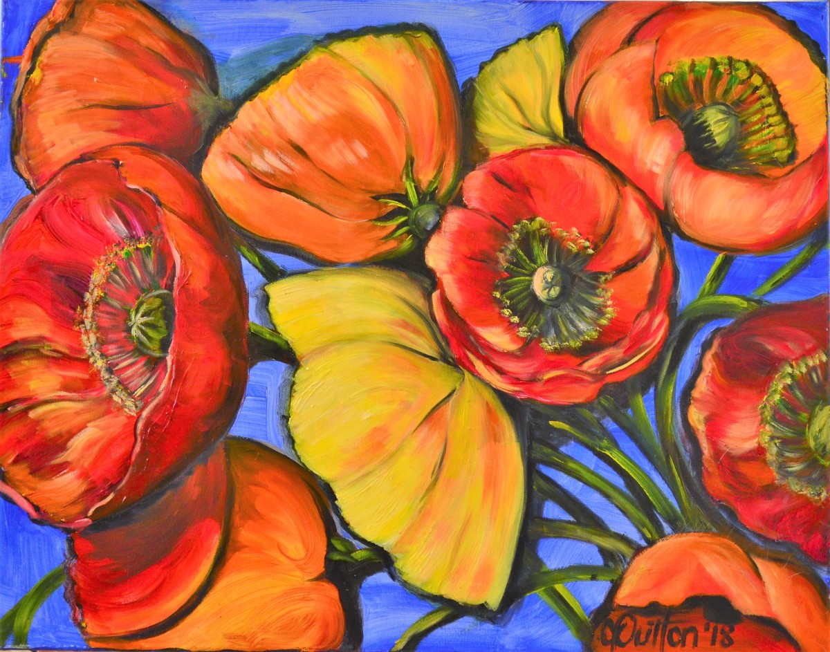 Ten Poppies by Karien Dutton 