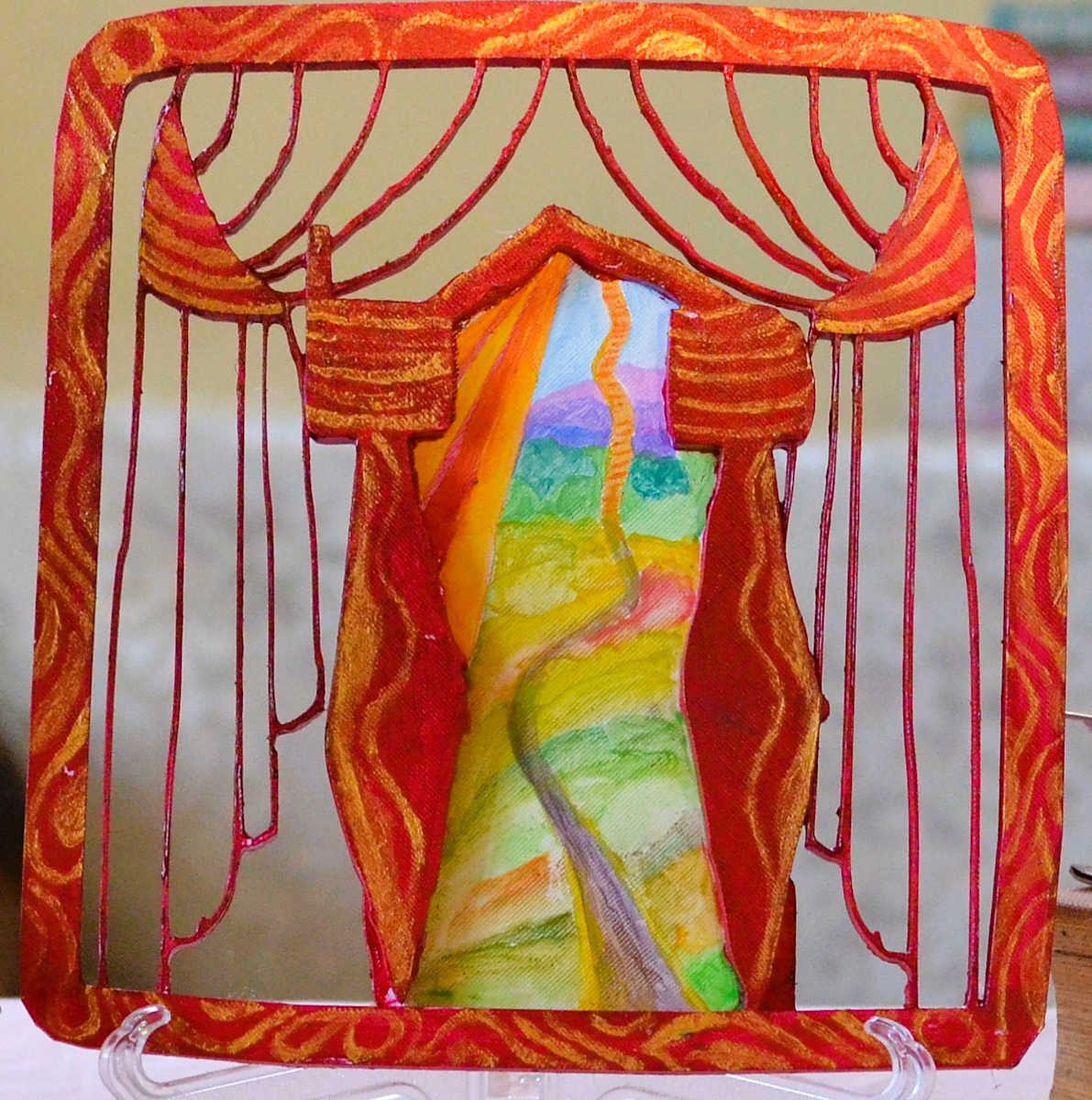 Chet Hand-Painted 3D Wall Art by Karien Dutton, Image 1.