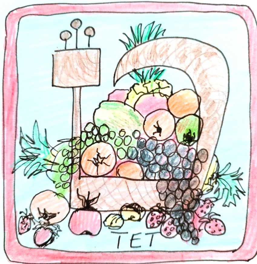 Tet (ט) – 9 by Karien Dutton  Image: Tet (ט) – 9