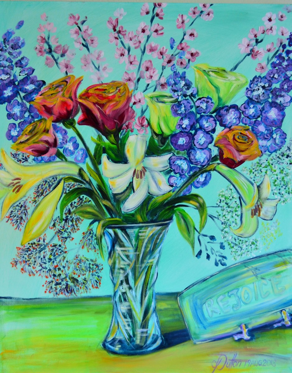 Birthday Bouquet by Karien Dutton by Karien Dutton 