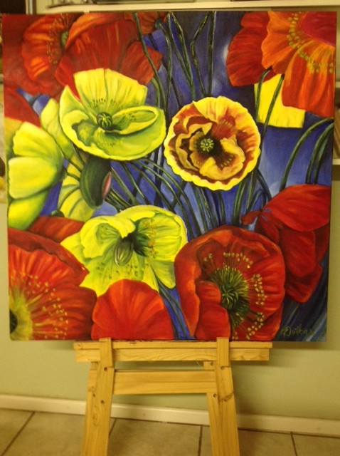 Vibrant Poppies by Karien Dutton 