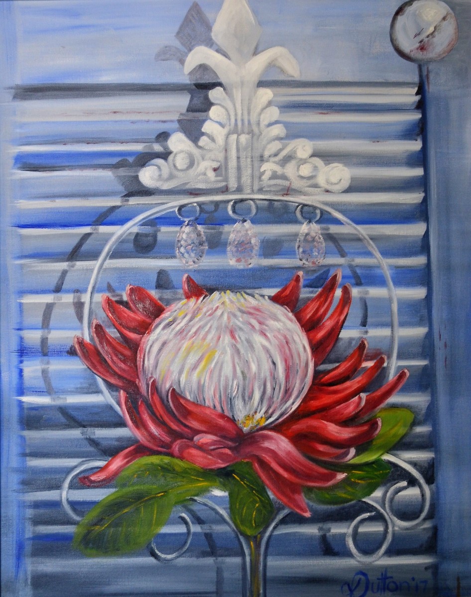 Shabby Chic Protea by Karien Dutton 