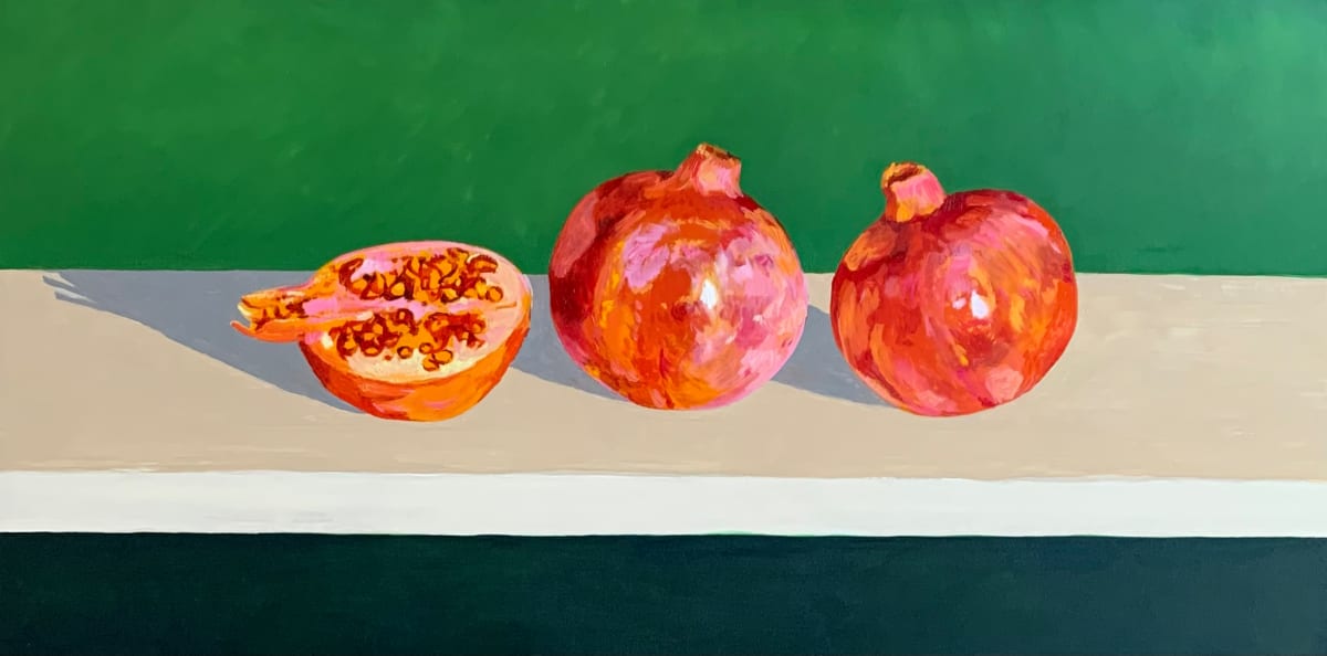 Two and a Half Pomegranates by Carol Rowan 