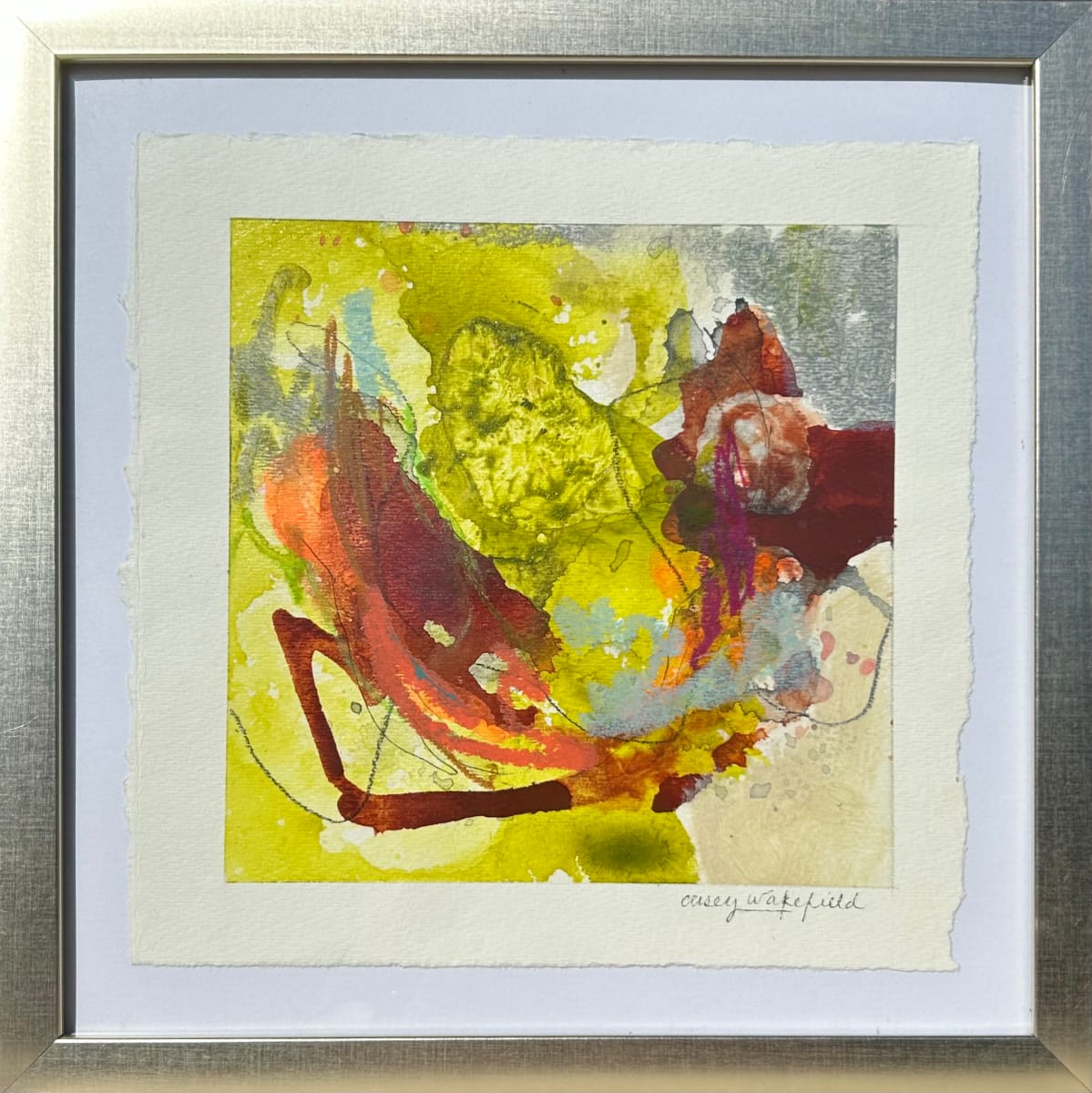 CHARTREUSE STUDY II (framed) by Casey Wakefield, Image 1.