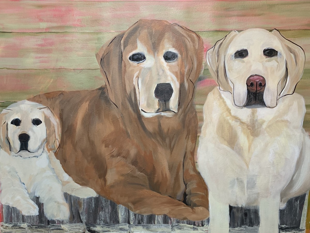 Three Dogs by Deborah A. Berlin 
