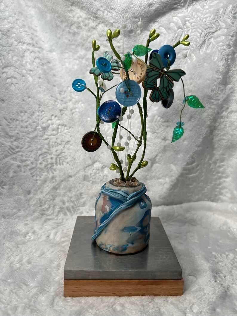 Blissful Button Tree 001 by Deborah A. Berlin, Image 1.