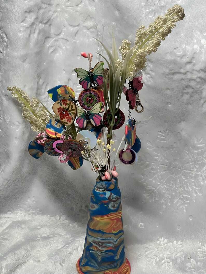 Blissful Button Tree 003 by Deborah A. Berlin 