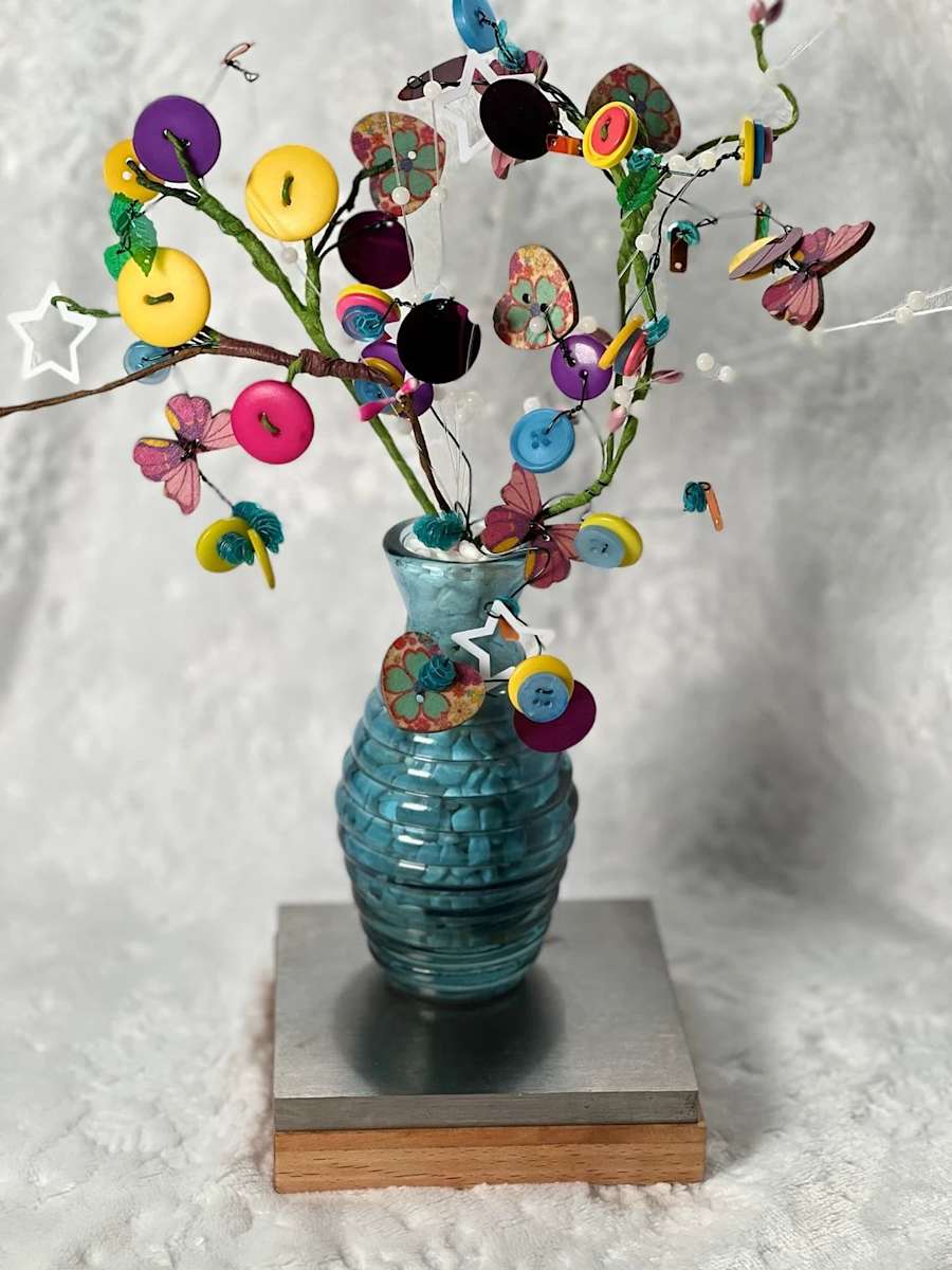 Blissful Button Tree 012 by Deborah A. Berlin, Image 1.