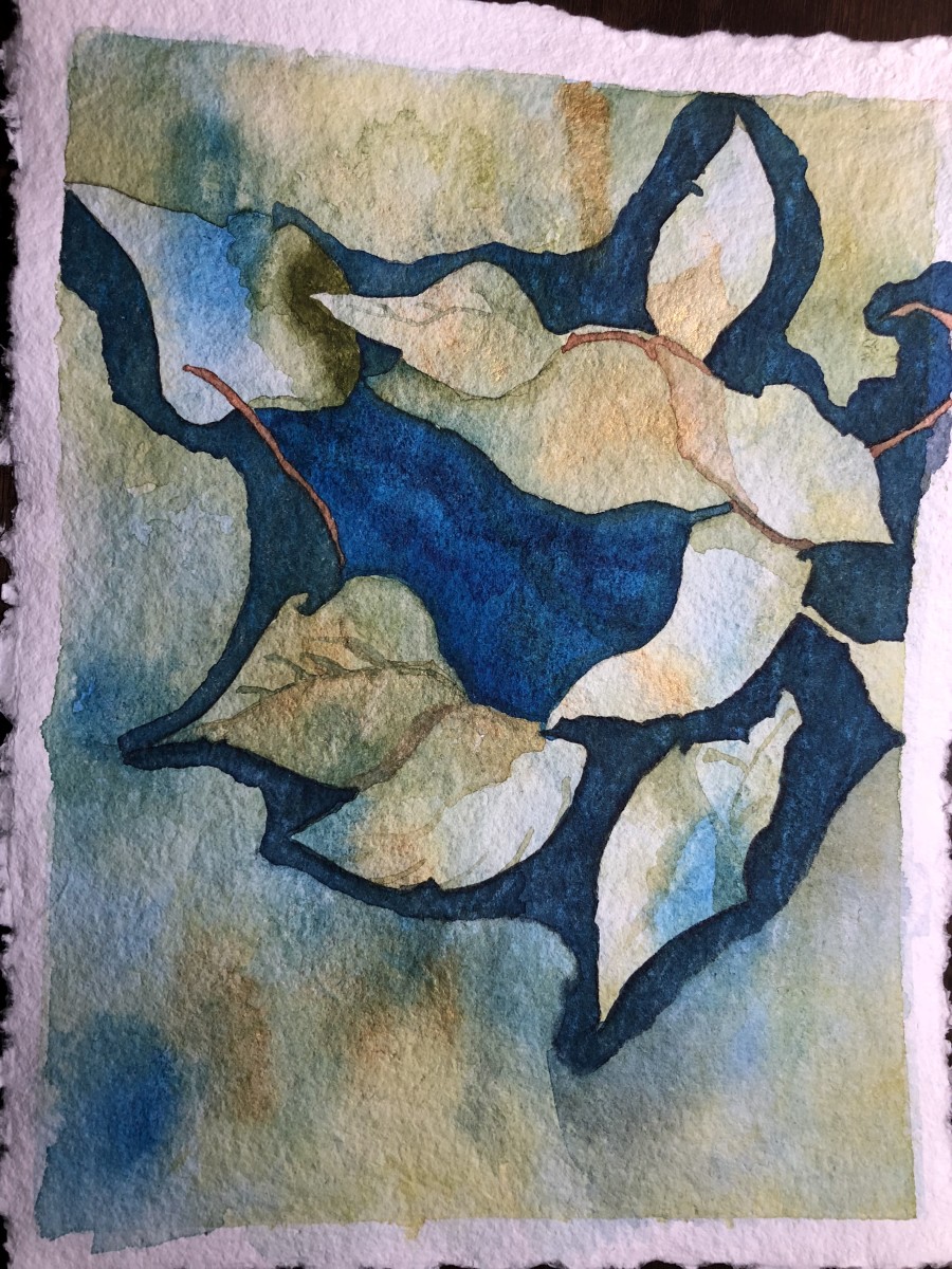 Blue Leaves by Deborah A. Berlin 