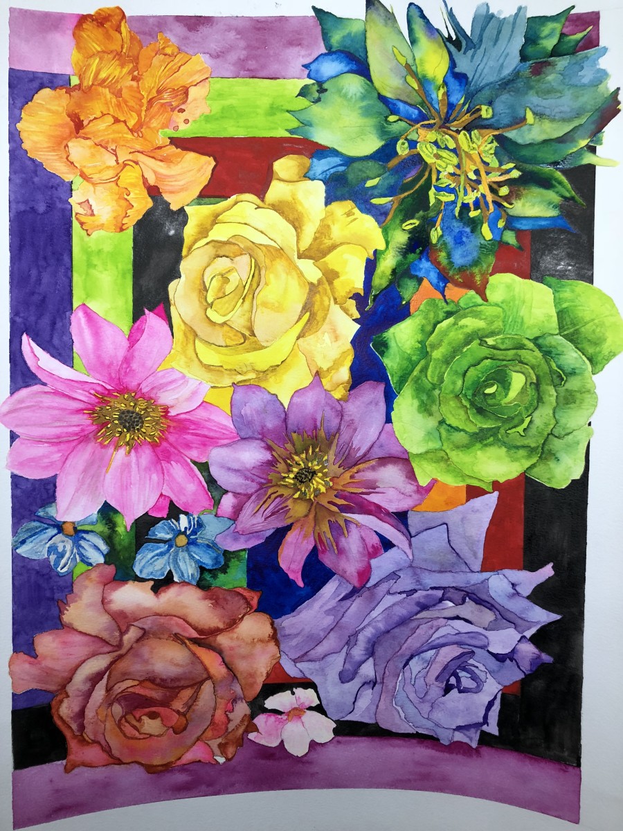 Large Floral 2 by Deborah A. Berlin 