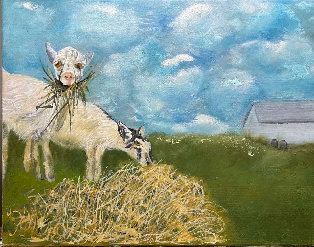 Ardith's Goats II by Deborah A. Berlin, Image 1.