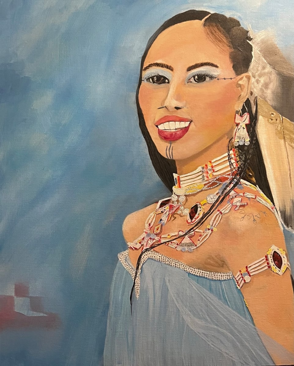 Homage (Quannah Rose Chasinghorse-Potts) by Deborah A. Berlin 