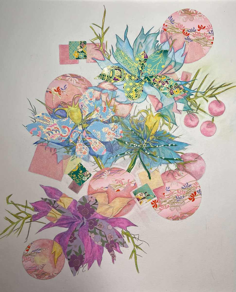 Nigella Abstract by Deborah A. Berlin 