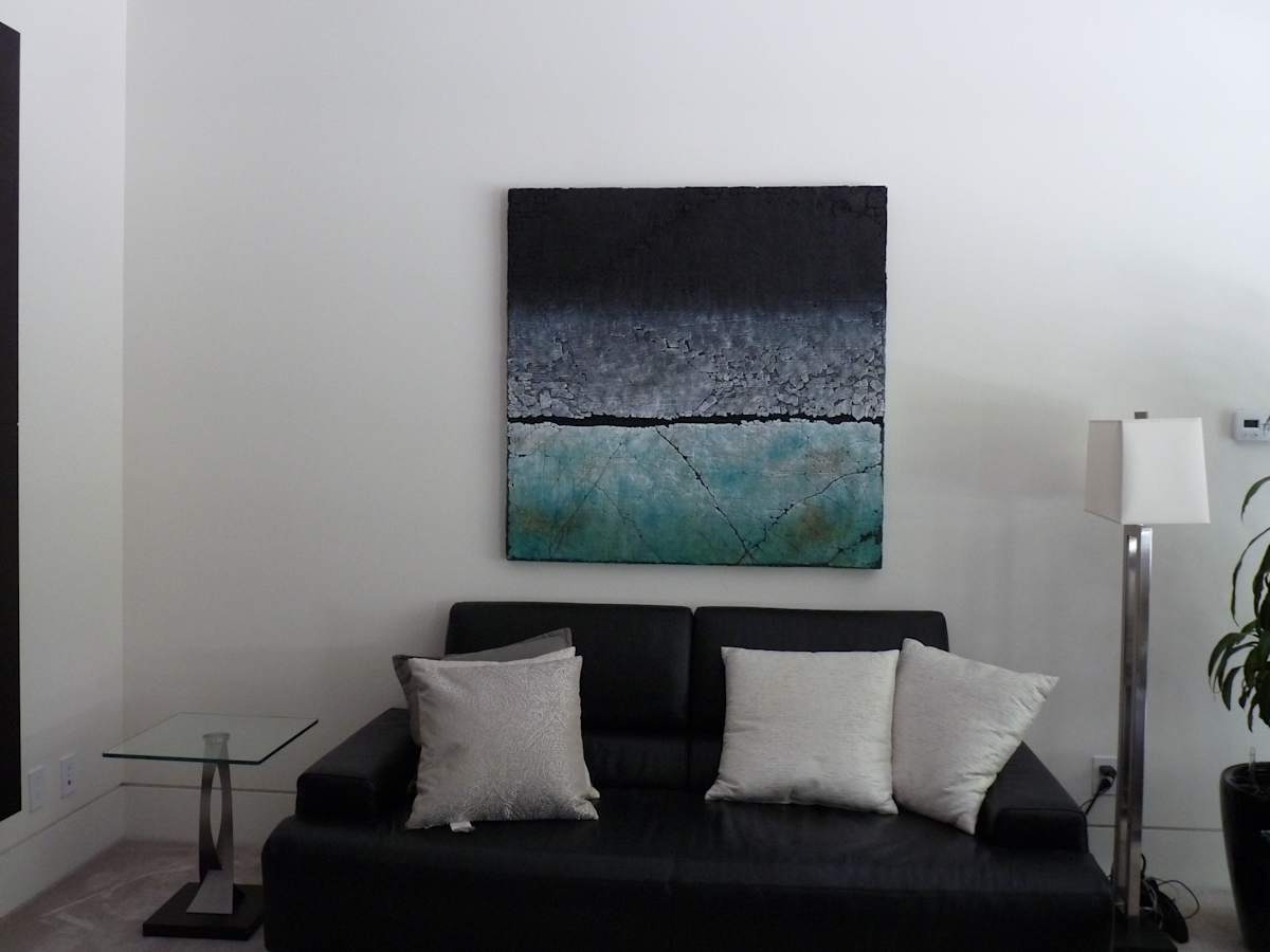 Black and Turquoise by Karen Bagayawa 