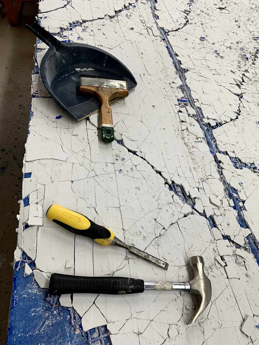 Process - Hammer and Chisel by Karen Bagayawa, Image 1.