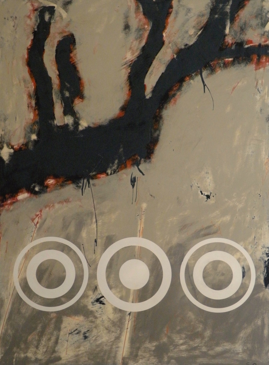 3 White Circles by Bill Snider 