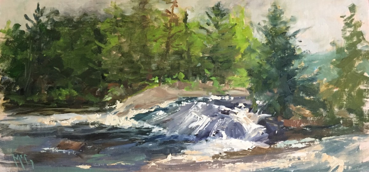 "Bog's River Falls" by Bonnie J McGown 