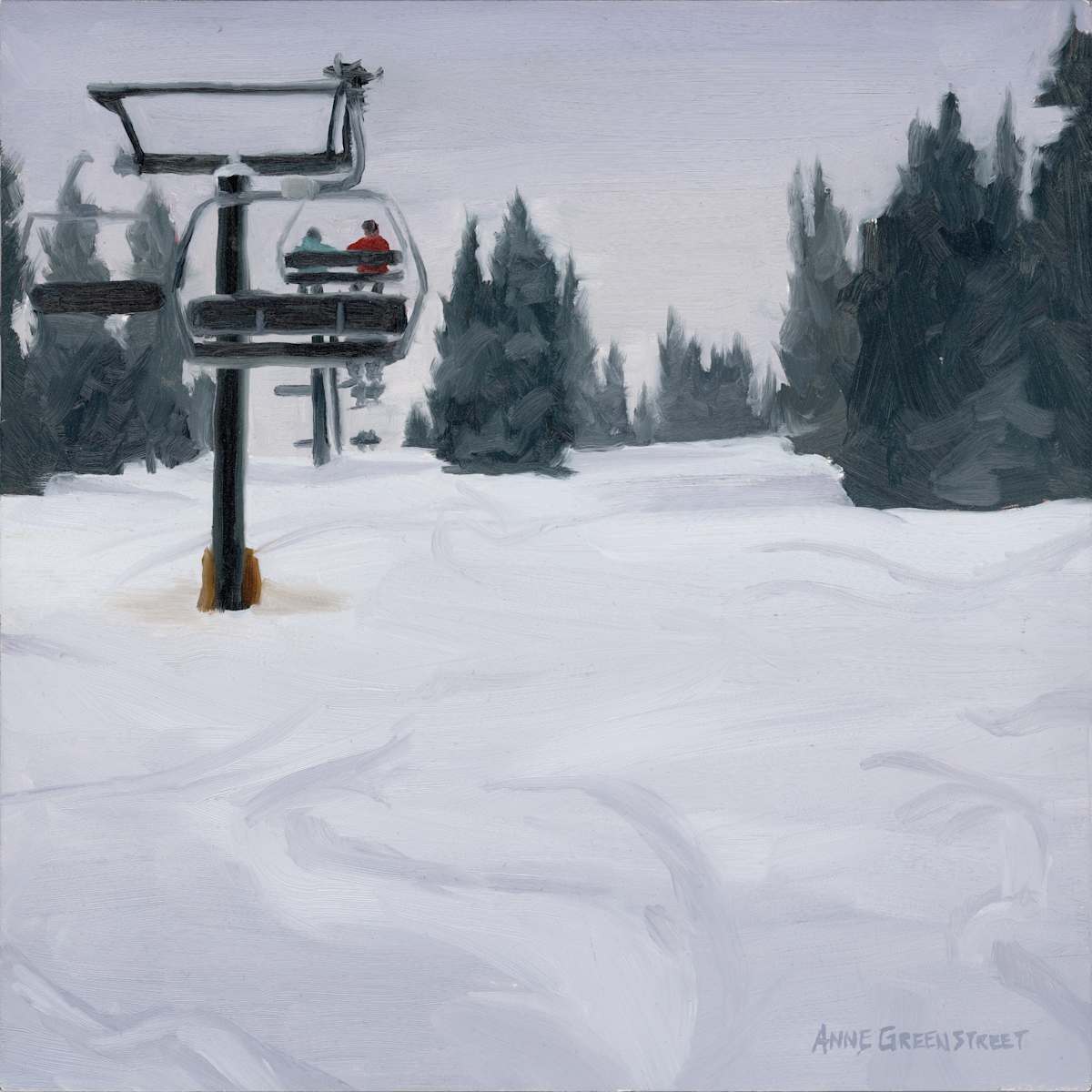 Lift Tracks Study by Anne Greenstreet 
