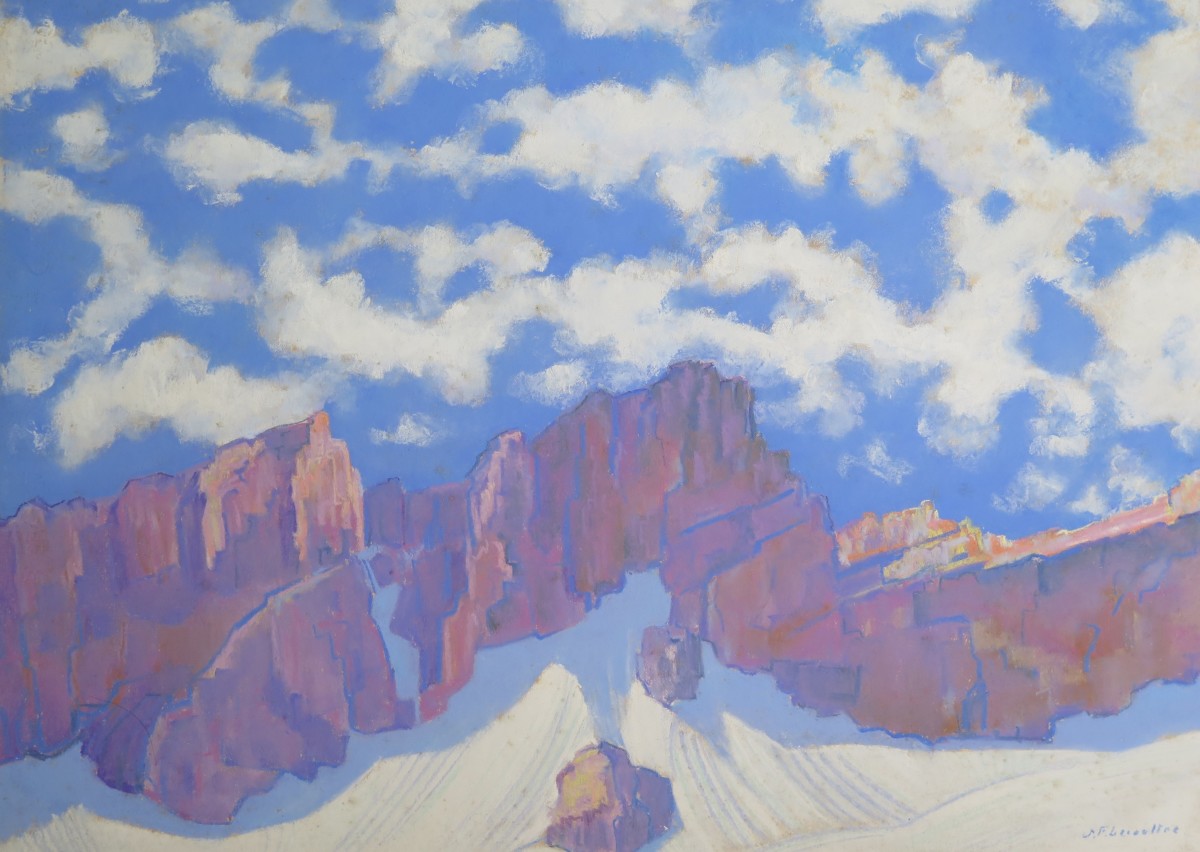 Ronde des nuages, massif du Muveran by LECOULTRE, John-Francis (1905-1990) 