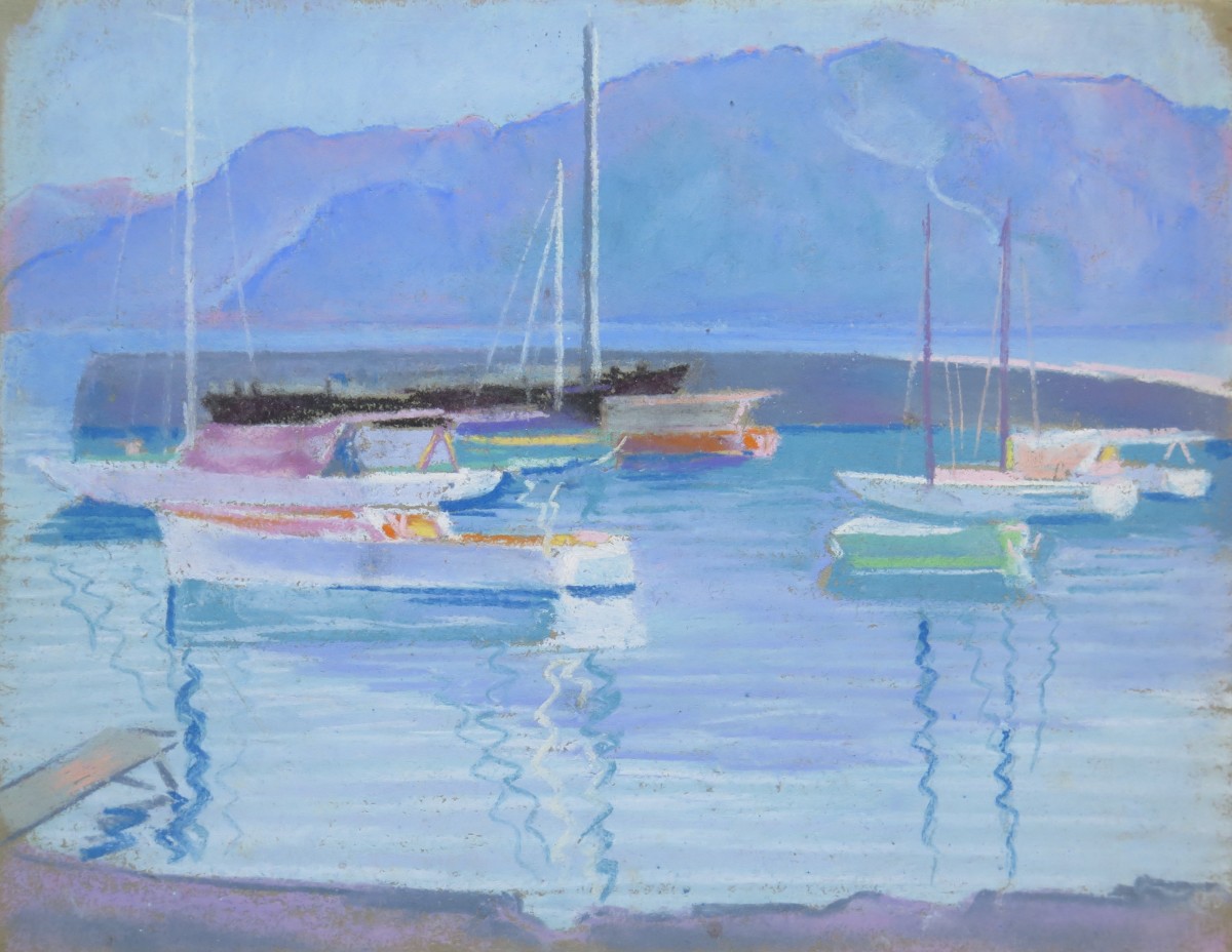 Port de la Tour-de-Peilz by LECOULTRE John-Francis (1905-1990) 