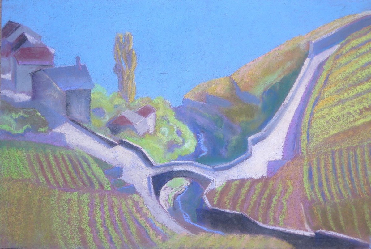 Rivaz, Chemin de la Dame by LECOULTRE John-Francis (1905-1990) 