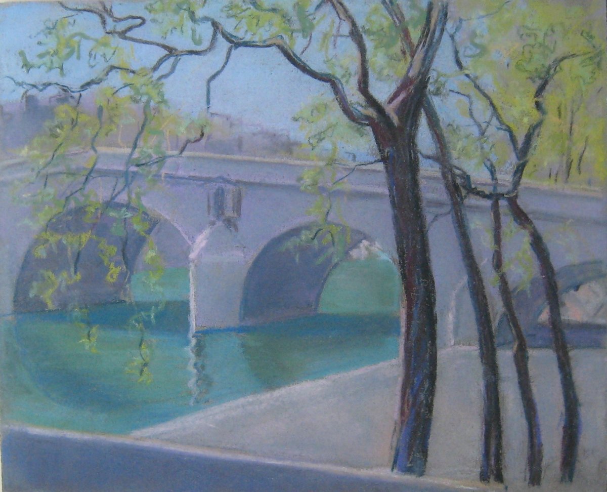 Paris, Pont Marie, printemps by LECOULTRE John-Francis (1905-1990) 