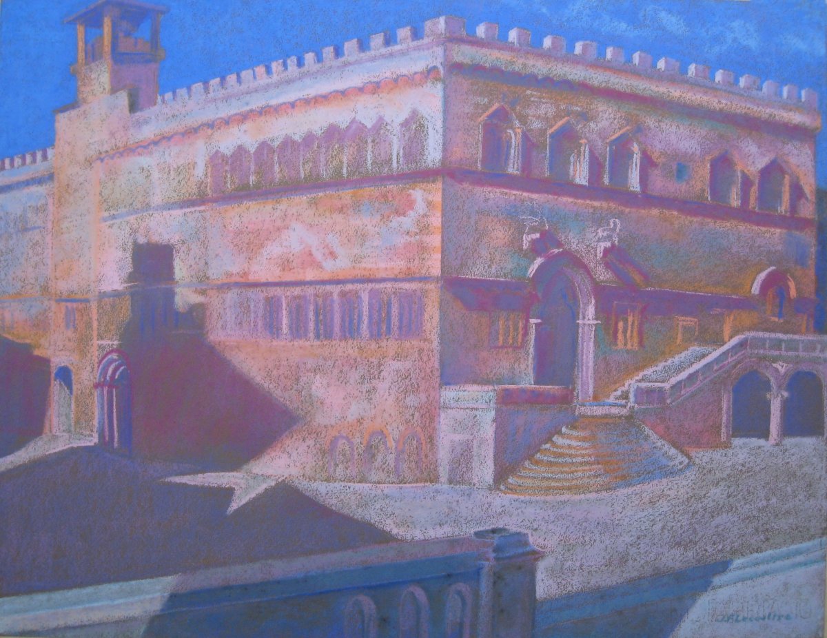 Perugia, Palazzo dei Priori by LECOULTRE John-Francis (1905-1990) 