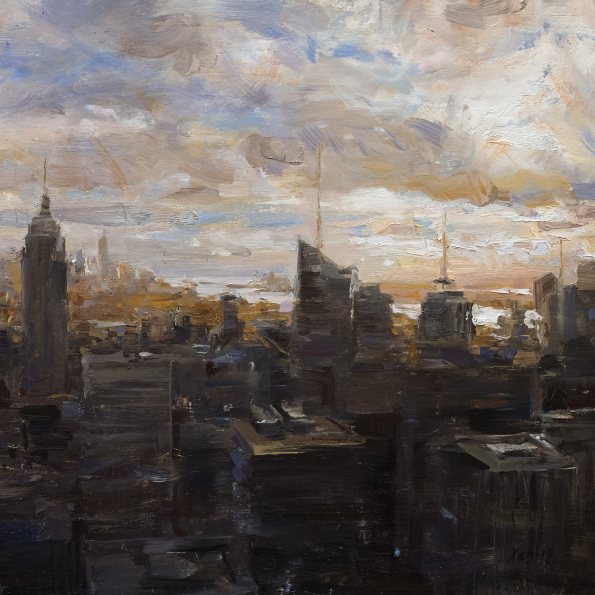 Backlit Manhattan by Derek Penix 