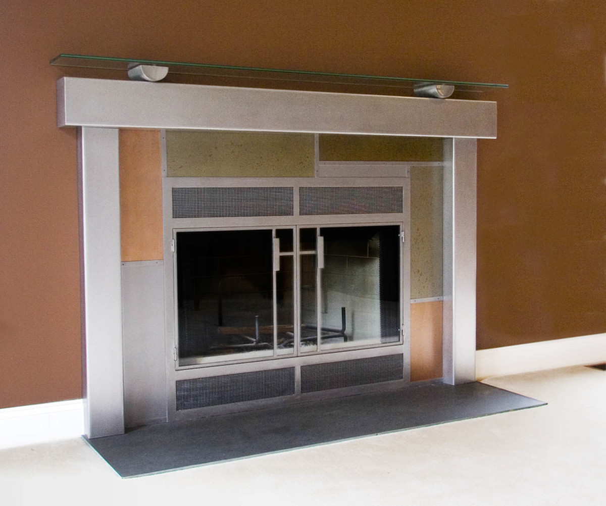 Fireplace Surround by Julie and Ken Girardini 