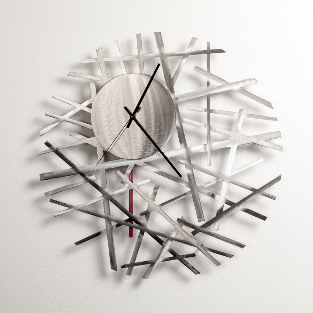 Contrails Wall Clock by Julie and Ken Girardini 