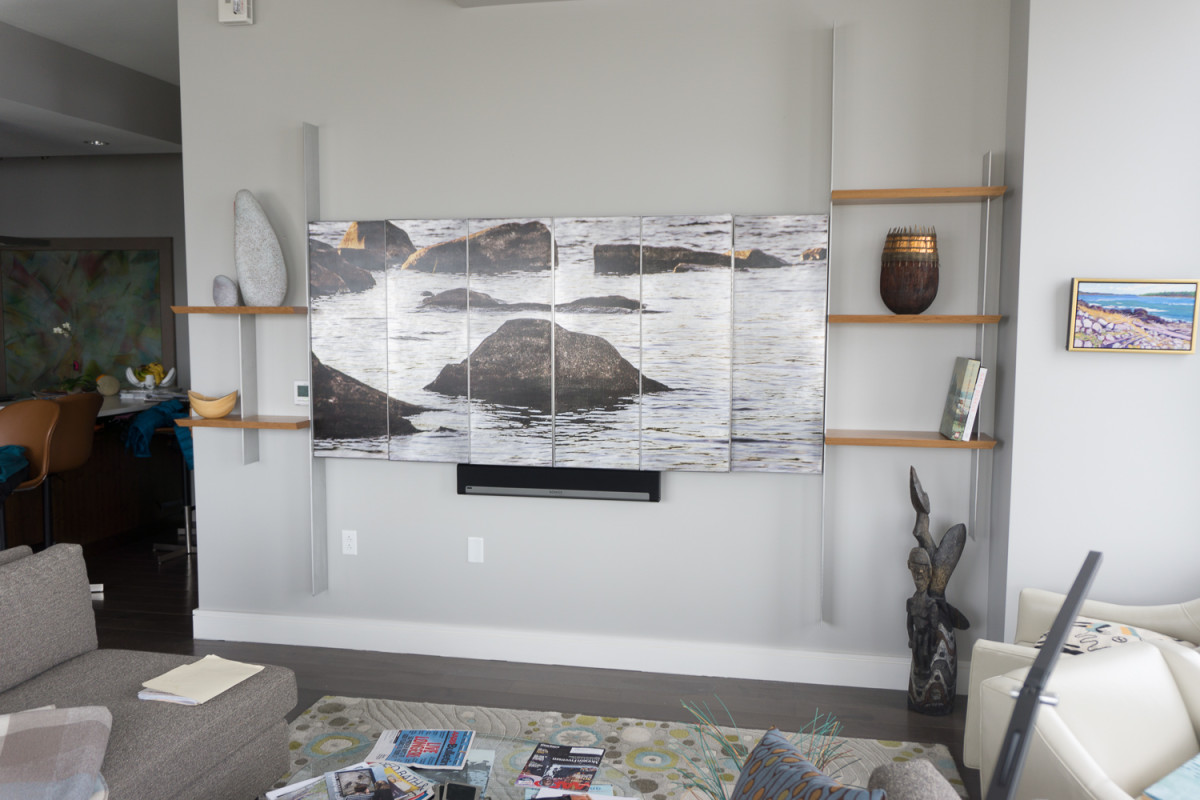 TV Cover with Shelves by Julie and Ken Girardini 