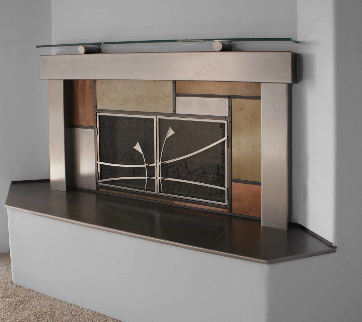 Fireplace Surround by Julie and Ken Girardini 