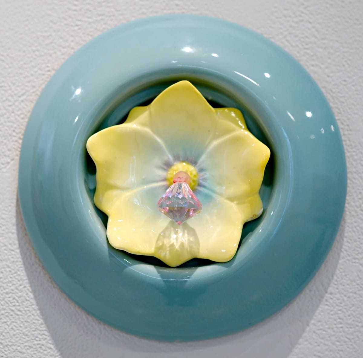 Round with Yellow Flower by Sam Fields 