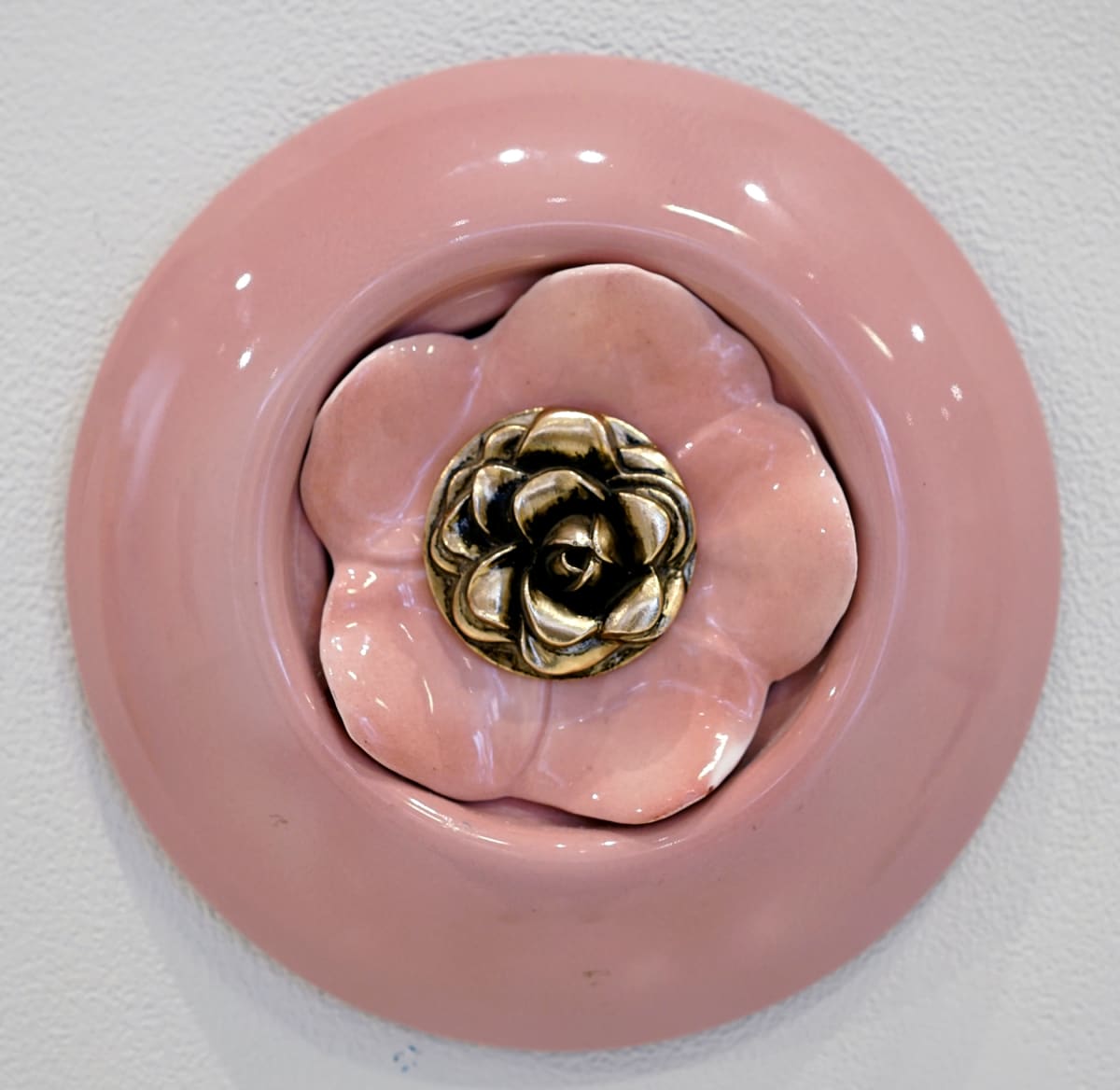 Round with Pink Flower by Sam Fields 