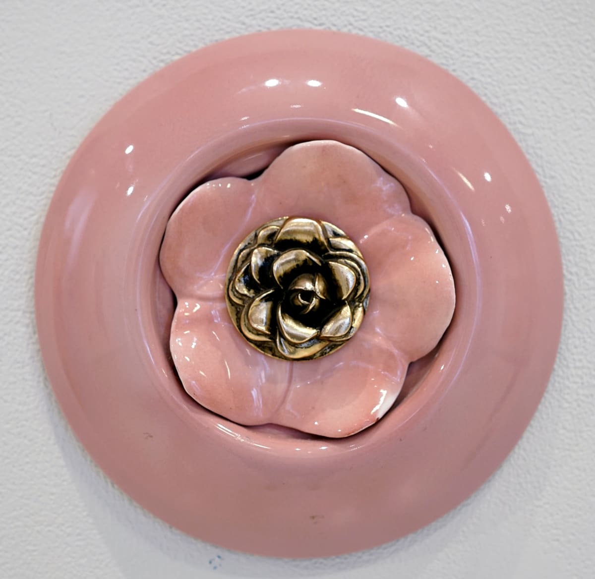Round with Pink Flower by Sam Fields, Image 1.