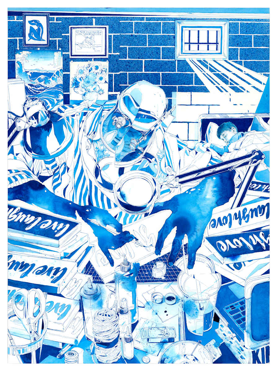 The Blue Studio by Esteban del Valle, Image 1.