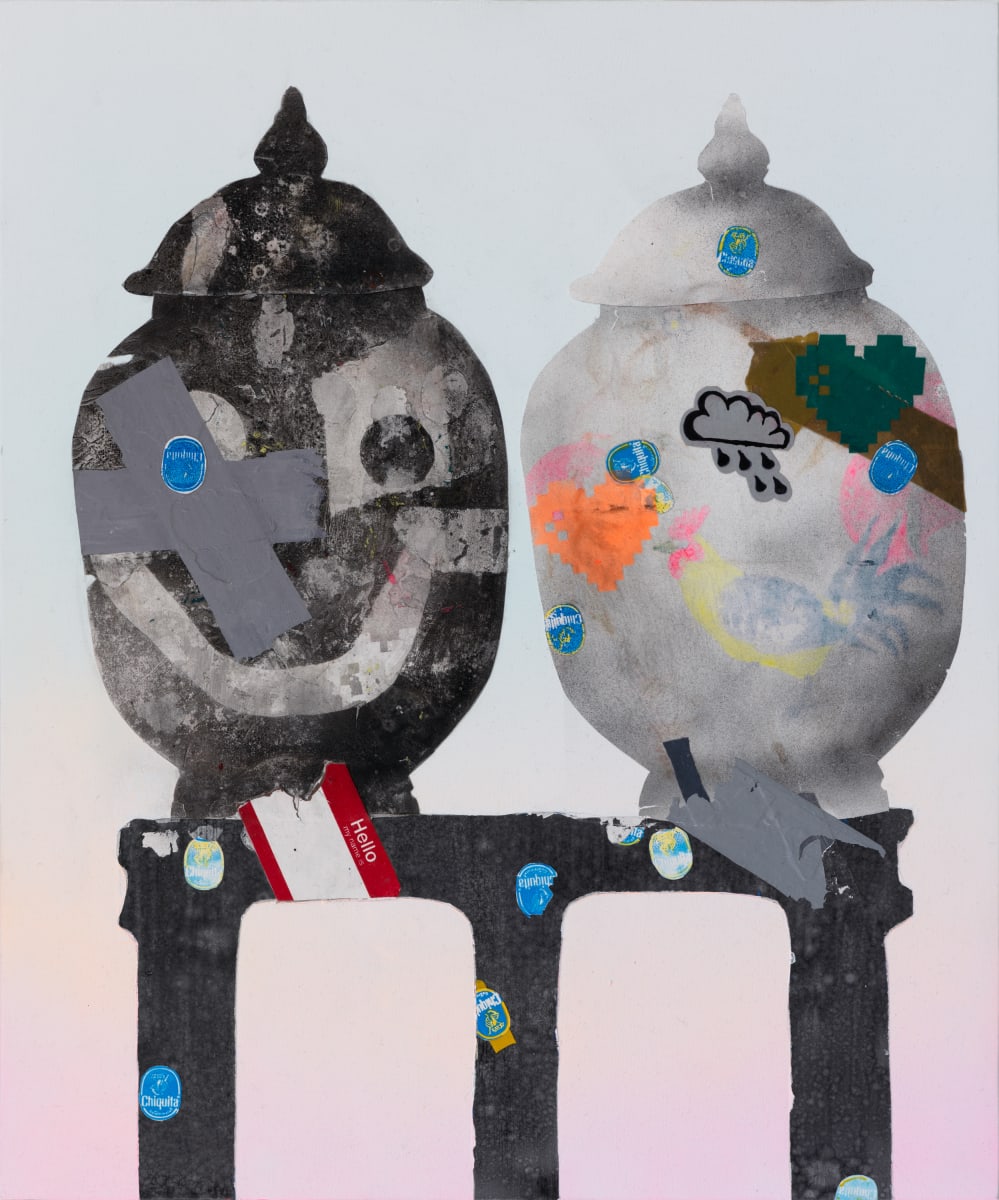 Double Vase Mend (Tragic/comic) 2019 by Erik Benson, Image 1.