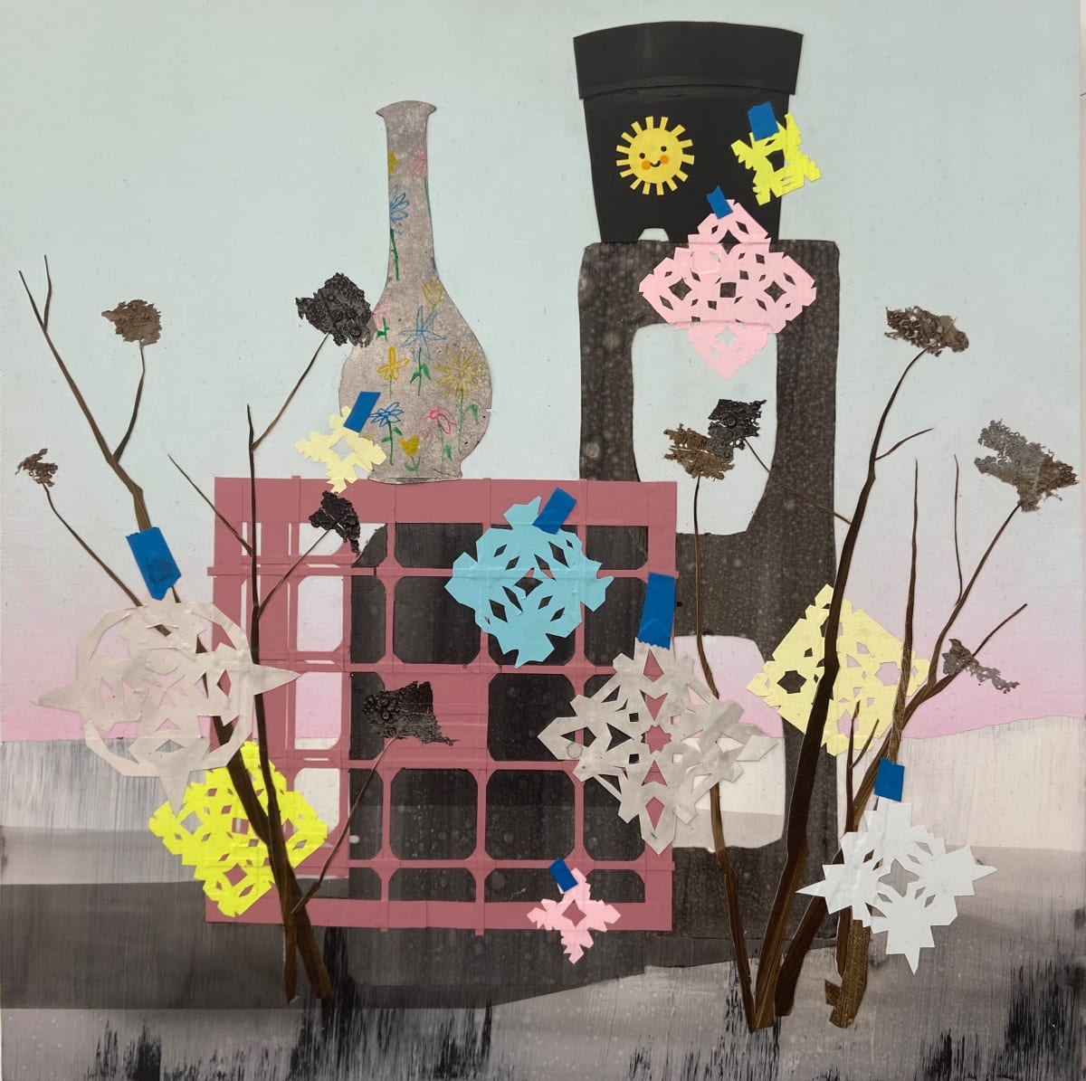 Post it Snowflakes, 2022 by Erik Benson, Image 1.
