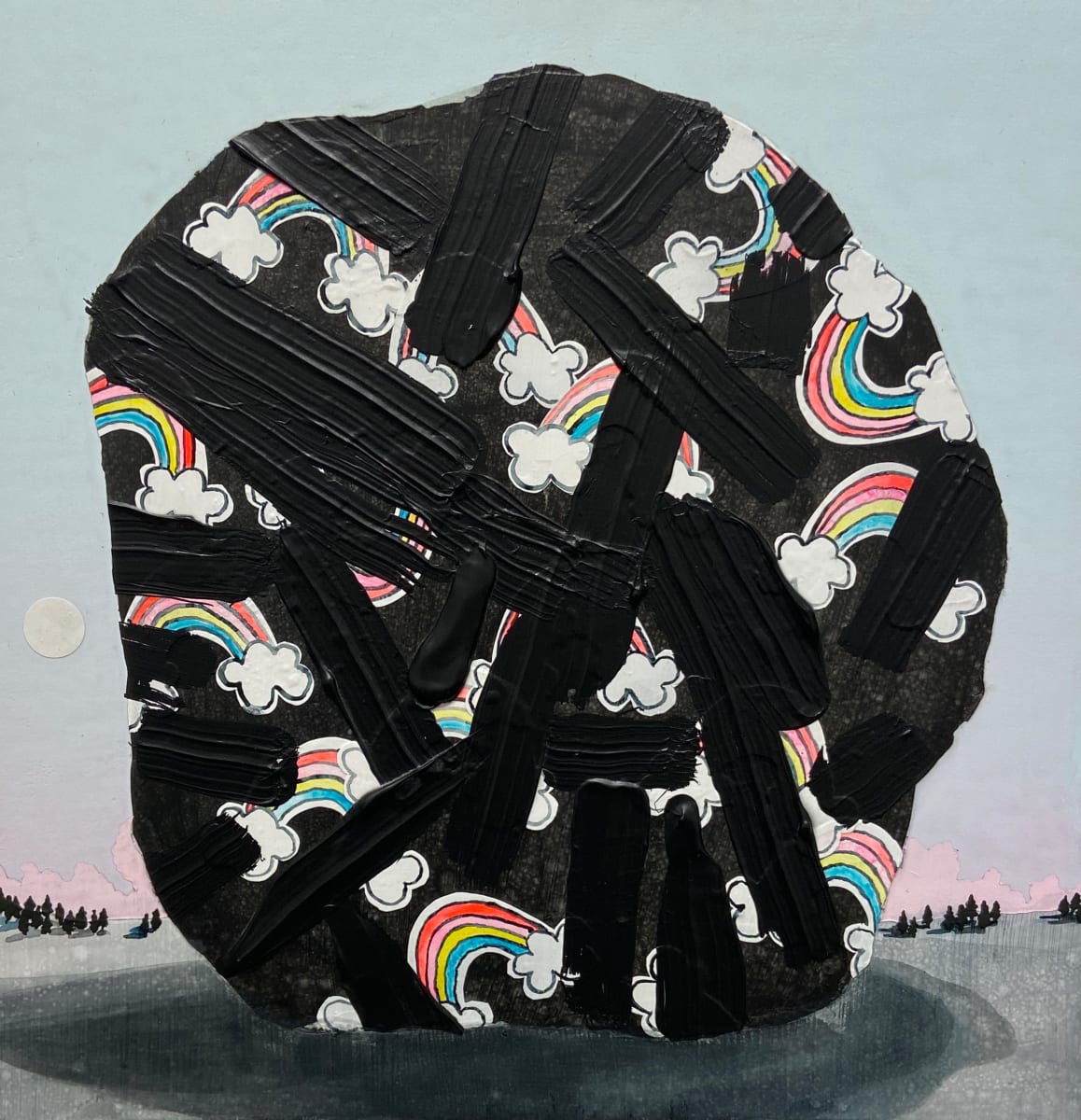 Rainbow Stickers/Paint Rock by Erik Benson 