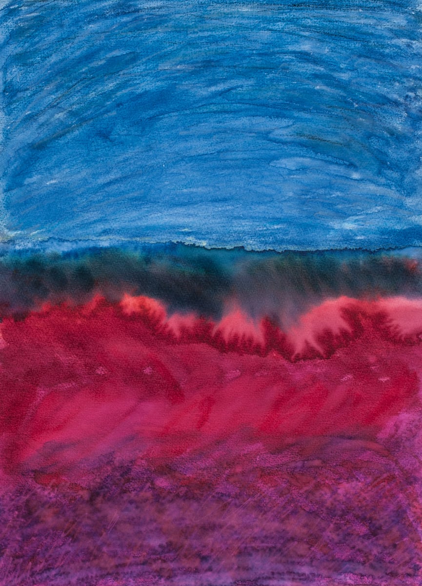 Watercolor: Distant land by Bernard C. Meyers 