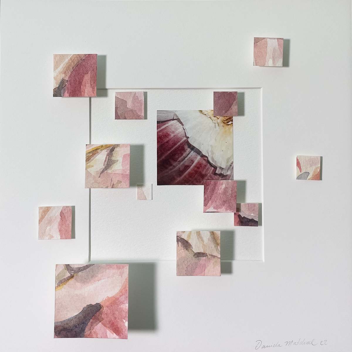 Chopped garlic II by Daniela Matchael  Image: Chopped Garlic II mixed media