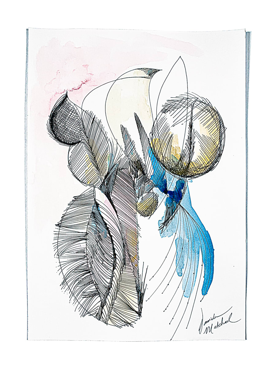 Ancient Protection by Daniela Matchael  Image: Ancient Protection - Ink and watercolors on paper