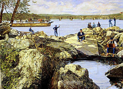 All Quiet Along the Potomac in 1862 by Frank Wright 