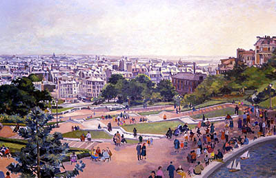 Paris from Sacre-Coeur by Frank Wright 
