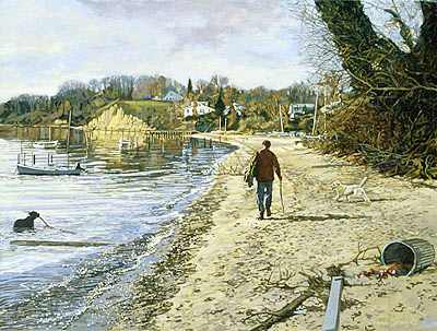 November Walk on the Beach by Frank Wright, Image 1.