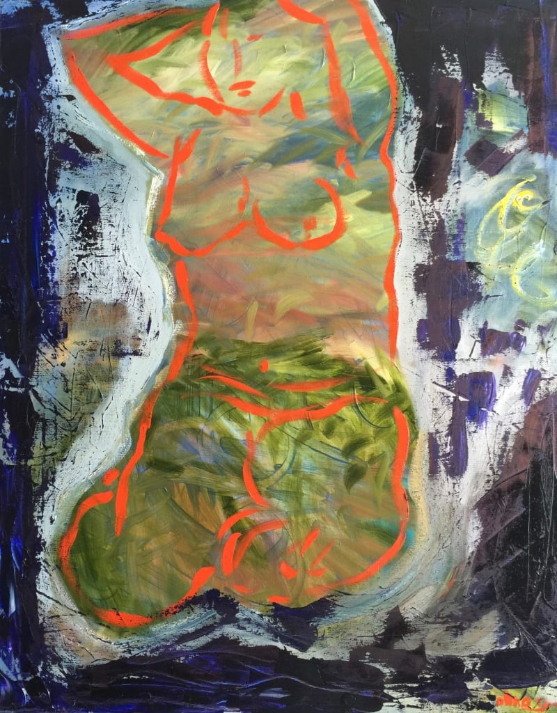 Nude w Dramatic Border by aNna rybaT 