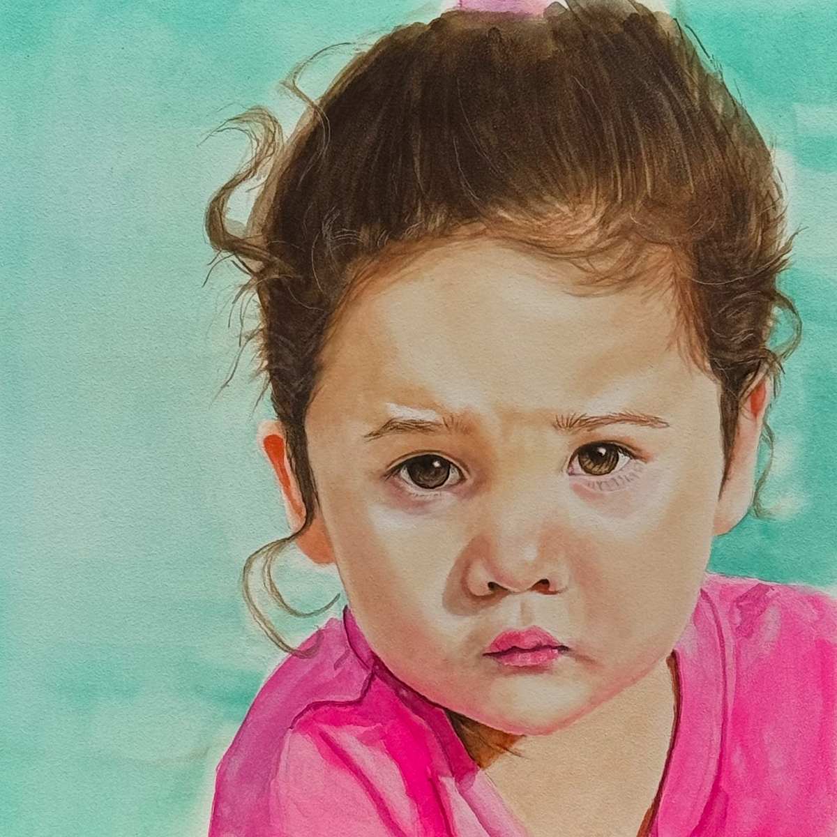 Evi, Age 2 by Judy Steffens 